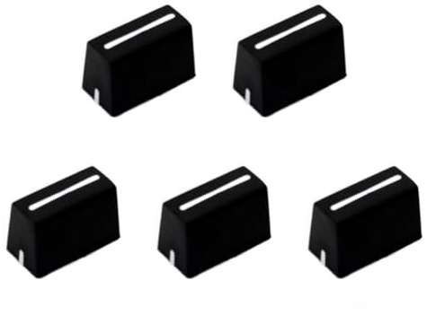Lobamop 5pcs Universal Fader Knobs Fader Cap Straight Slide Potentiometer Cap for DJ Controller Mixers Console,XDJ
