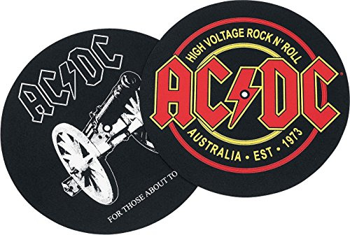 AC/DC – skivspelare halkmatta par (för de som ska rocka/hög spänning) [Tillbehör]