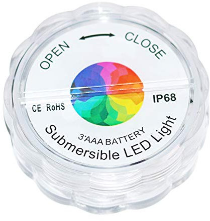 Decdeal Unterwasserbeleuchtung LED Tauchleuchten mit 16 Farben für Whirlpool Teich Pool Brunnen Wasserfall Aquarium Party Dekor