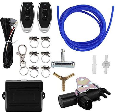 Fournyaa Edelstahl Elektrische Auspuff Endschalldämpfer Ventilschalter System, Professioneller Universell Elektrisches Y Rohr Auspuffsteuerung Ausgeschnittene Kit mit Fernbedienung für Auto