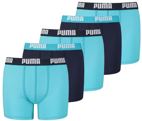 PUMA Boxer, Biancheria Intima Unisex - Bambini e ragazzi, Blu Light, 158-164