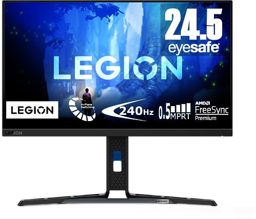 Lenovo Legion Y25-30 25 Inch Gaming Monitor | FHD, 1080p, 240Hz, 0.5ms, HDMI, DP, USB | AMD Freesync | PS, Xbox, PC screen