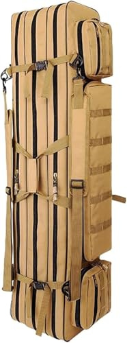 3 Strati Custodia Per Borsa Tattica Lunga Per Trasporto Fucili, Grande Capacità Fodero Per Fucile Borsone Tiro,Borsa Porta Armi Poligono,Borsa Militare,Può Contenere 3 Fucili,Pistole C,120CM