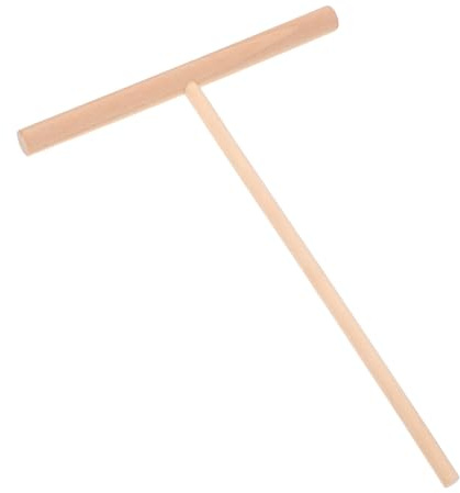 LALADEFIEE Épandeur De Pâte à Crêpes En Bois 25 Cm Distributeur De Pâte Ustensile Cuisine En Bois Pour Crêpes Fines Cuisson Maison Indispensable