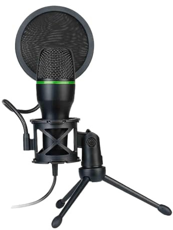 Podcast-mikrofon - kapacitiv kondensatormikrofon, mikrofonkit för podcast