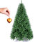 Bakaji Albero Di Natale Pino Cuore d'oro Ecologico e Ignifugo Con Base a Croce In Ferro Pieghevole Super Folto Rami Innesto Ad Uncino Colore Verde (180 cm)
