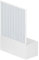 Rollplast BAST1LONCC28150 Box Vasca a Soffietto, Dim. 150 x H 150 cm, in PVC, a Un Lato, Anta Unica, con Apertura Laterale, Bianco