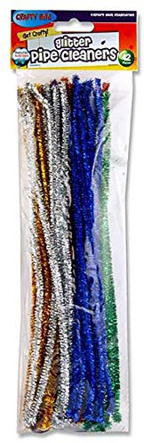 Premier Stationery W2174297 Chenille Pipe Cleaner, Assorted Colours, Pack of 42