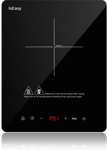 Plaque à Induction Portable, Plaque de Cuisson à Induction Electrique - (2100W, Autarkic, 1 Foyers, Tactile, Minuteur, Verre-céramique)- 1 Zone