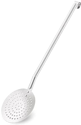 Vaello La Valenciana Paella Spoon/Skimmer, Stainless Steel, 35cm, Food Strainer