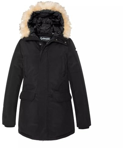 Schott NYC JKTNELLYW - Parka con cappuccio in finta pelliccia, taglia L, per adulti