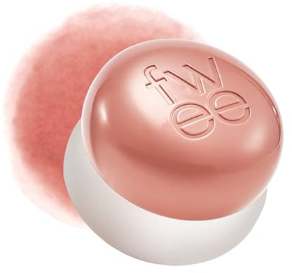fwee Blurry Pudding Pot | Airborstad blush & läpp, byggbart pigment, lång hållbarhet, lätt, lätt att blanda, naturlig mjuk matt finish – My (Peachy Nude) | 0,17 oz