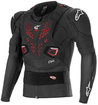 Alpinestars - Bionic Pro V3 Plsma Protection Jacket Black/Red/White Lg (6500125-132- L)