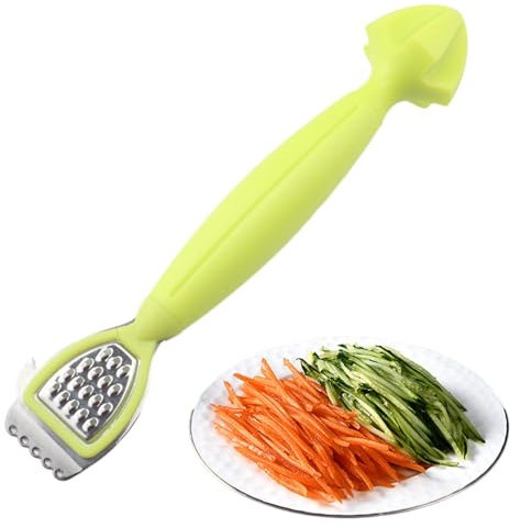 Grattugia 2 in 1 con comoda impugnatura e spremiagrumi - Spremiagrumi | Grattugia per agrumi | Grattugia per zucchine, noce moscata, , spremitura di limone e verdura