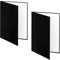 YUOCU 2PCS 3 in 1 12x8 Photography Light Reflector Cardboard, A4 Paper Folding Light Diffuser Board for Studio, Still Life, Product Shooting - Black, Silver, White