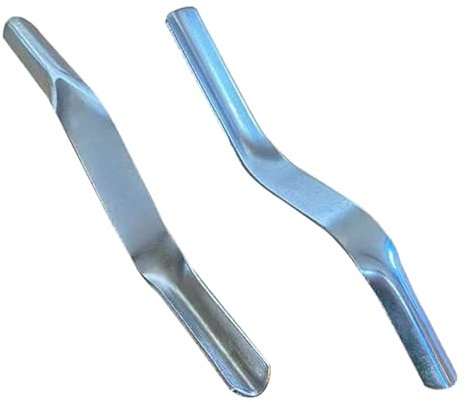 Paquete de 2 herramientas de unión de ladrillos de 1/2 x 5/8 pulgadas, herramienta de acabado de mortero de doble extremo, herramientas de albañilería para paredes de construcción, juntas para