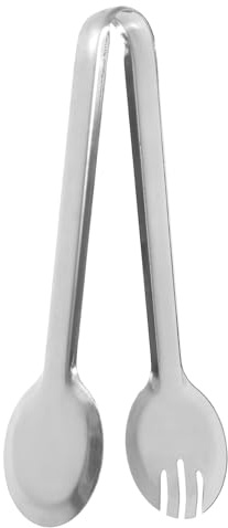 Homoyoyo Pinzas de Acero Inoxidable para Alimentos de Cocina, Pinza Diente para Ensalada, Pan y Postres, Utensilio Resistente para Barbacoa y Servir, Mango Cómodo, Uso Doméstico