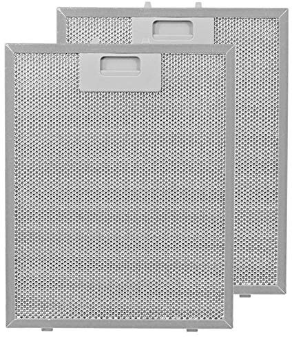Hygena Cooker Hood Metal Mesh Extractor Ventilation Filter (Pack of 2, Grey, 300 x 240 mm)