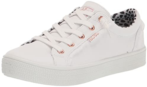 Skechers Mujer Bobs B Extra Cute 2Cute4U Trainers, White Canvas, 35 EU