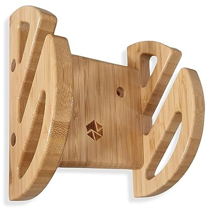 Enhanc3d Designs Skate-Wandhalterung aus Bambusholz, modernes und Robustes Design, Skate-Wandaufhänger, Longboard-Wandhalterung (1 Skate)