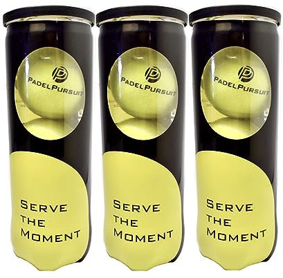 PadelPursuit Training - Padel Bälle für Trainingsspiele, 3x3er Dose, 9 Padel Tennis Bälle