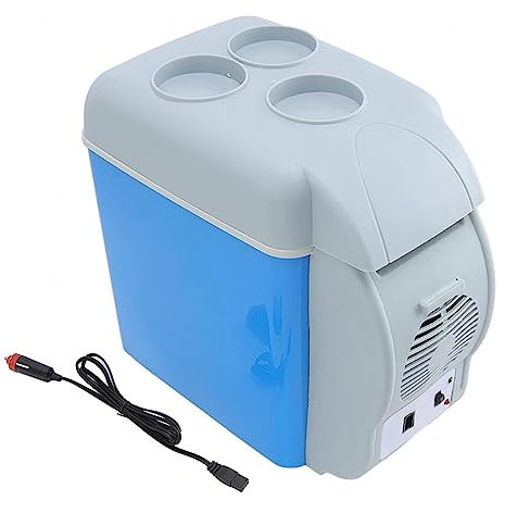 ROLTIN Refrigeradores para Auto, 7,5 l, Auto 12 V, geräuscharmer tragbarer Lebensmittelkühler, mit Kühl- und Heizfunktion, Eisbox für Auto, tragbarer Kühlschrank für Camping
