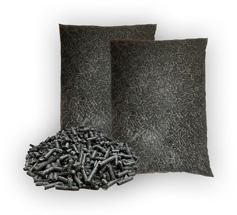 PINI Sonnenblumenschalen Pellets 30 kg Durchmesser 8 mm Heizpellets Einstreupellets (Alternative für Holzpellets)