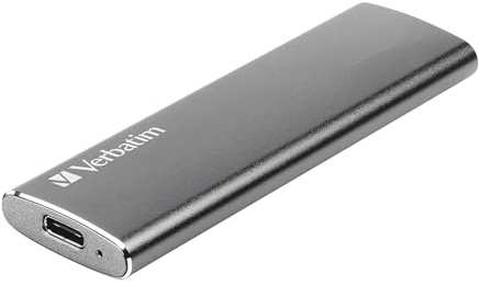Verbatim Vx500 SSD 2 TB (Externe SSD, USB-C, bis zu 500 MB/s Lesegeschwindigkeit, 440 MB/s Schreibgeschwindigkeit, tragbares Laufwerk, leichte SSD extern, für Windows & Mac OS X, Spacegrau, 29 g)