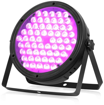 Betopper 120W Par LED RGBW 4 en 1 Lumiere Soiree avec DMX512, 3500Lm Lyre Led Jeux de Lumiere pour Soiree, Lumière DJ Eclairage de Scène pour Bar, Disco,Mariage, Fête, 1PCS