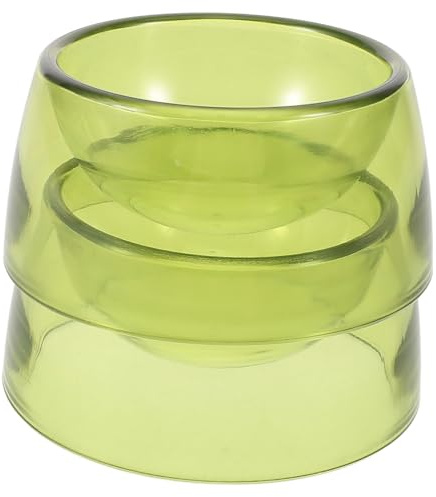Kisangel 2pezzi Ciotole Per Piccoli Animali Da Ciotole Per Alimentazione Antigoccia Per Criceti Ratti e Porcellini Design Stabile e Facile Da Pulire Matcha