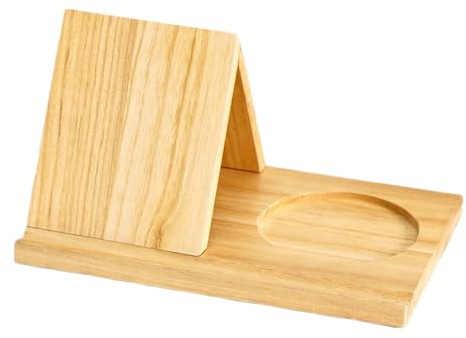 Soporte de libros triangular de madera: soporte de lectura ajustable, organizador de centro de mesa de escritorio, expositor de libros versátil de fácil instalación | Decoración del hogar funcio