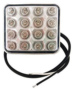 Fristom Dimbaklykta Dimbakljus bak 12 V, 24 V, 36 V Röd Klart glas