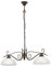Reality Leuchten R3432-24 Pendelleuchte, Glas, Metall, E27, Rostfarben, 83x150 cm