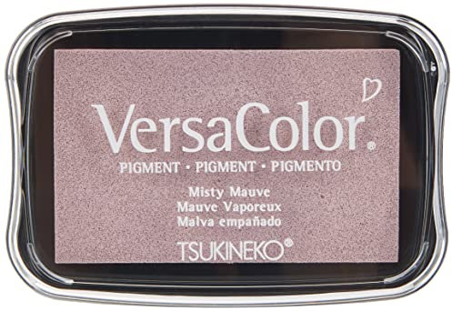Rayher Hobby 29017260 Tsukineko Versa Color Pigment-Stempelkissen, misty mauve, 9,6 x 6,3 x 1,8 cm, Tinte auf Wasserbasis
