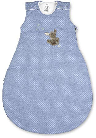 Sterntaler Baby-Schlafsack, Esel Emmi, Reißverschluss und Knöpfe, Größe: 62/68, Hellblau
