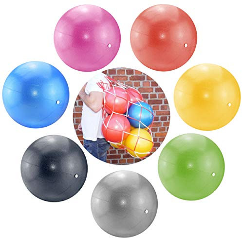 ATC Handels GmbH Soft Pilates & Yoga Ball Set 7 Bälle + 1 Ballnetz für 9 Bälle