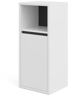 Vicco Armario Mediano Viola, Blanco, 38 x 80 cm, para Montaje en Pared con estantes Abiertos y Cerrados
