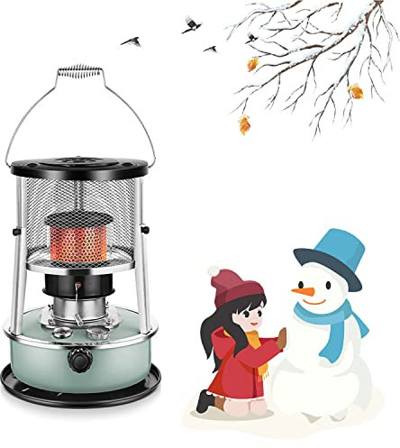 Stufa a cherosene, Stufa a petrolio Stufa a petrolio Stufa a petrolio in acciaio inossidabile Riscaldatore portatile Senza elettricità Bruciatore per patio Riscaldatore esterno Stufa a stopp