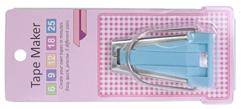 DIEKE Schrägbandformer 6 mm, 9 mm, 12 mm, 18 mm, 25 mm, 5 Größen, zum Quilten und Nähen von Stoff