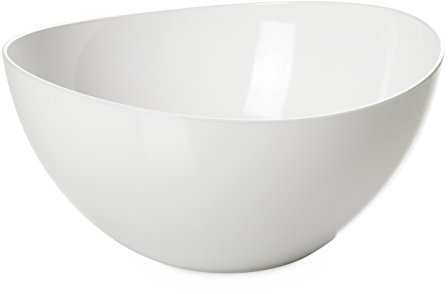 omada Design Salatschüssel für Pasta und Salat, Schale aus zweifarbigem beständigem Kunststoff, Trendy Linie, 20cm Durchmesser, 1,5lt Kapazität, geeignet für den Geschirrspüler