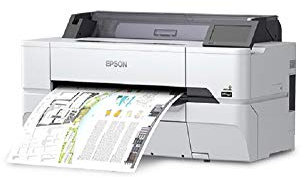 Epson SureColor SC-T3405N Tinten-Großformatdrucker für CAD/GIS/POS (Drucke bis DIN A1+, Rollendrucke bis 24 Zoll (61 cm/A1+), WiFi, Ethernet) weiß
