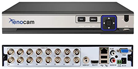 Xenocam 16 canaux 5M-N/1080N Hybride Haute définition pour enregistreur vidéo CCTV AHD/TVI/CVI/analogique/Onvif IP DVR H.265 P2P Surveillance de téléphone à Distance pour système