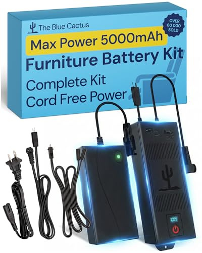 Blue Cactus 5000mAh Battery Pack for Simple Reclining Furniture