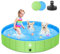 Hundepool für Große & Kleine Hunde, 120cm Faltbarer Hunde Pools Hundebadewanne, PVC Schwimmbecken Planschbecken für Kinder und Hunde, Tragbar Hundebecken Hundebadewanne