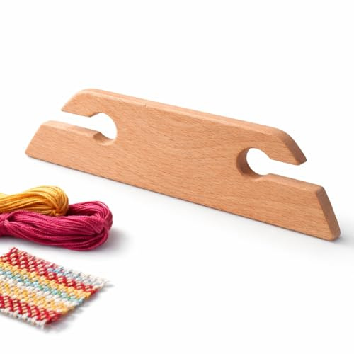 Petite Navette de Tissage en Bois biseauté Inkle, Fabrication Artisanale Tricot Tissage Métier à Tisser Outils Navette pour Tissage Bricolage Artisanat Tissage Accessoires (En