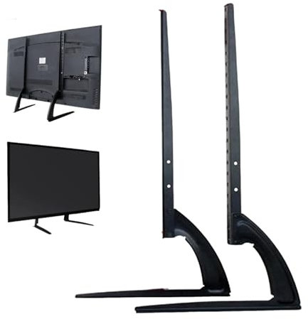 Universal TV Standfuss - Höhenverstellbarer Ständer für 32-70 Zoll/69,3 x 35,5 cm LCD LED, Flach & Curved Fernseher bis zu 35kg