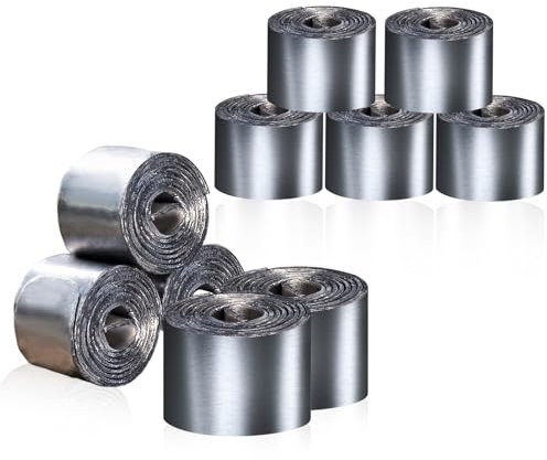 Suave Rollo de Plomo Bootoow 10 Rollos Pesca Hoja de Plomo (0.6mm,0.7mm)