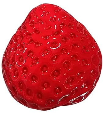 BOSSETY Taba Squishy,Erdbeer Squeeze Spielzeug,antistressball, Fufu Squishy,Stressabbau Fidget Toys für Kinder und Erwachsene 6.5cm (Rot)