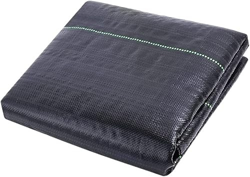 Tela resistente para control de malezas, barrera de membrana para patios, jardines, parterres, paisajismo, 1 m x 30 m, lámina de membrana de malezas