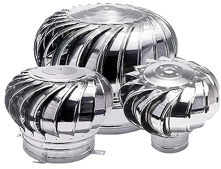 Galvanized Roof Wind Vents - 4, 10, 12 Sizes - Internally Braced for Stability - Easy Installation - Enhance Airflow & Reduce Wind Damage - Durable & Weather-Resistant